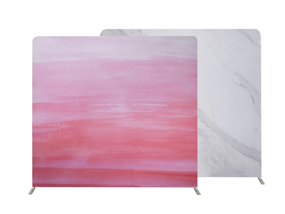 Pink & Marble Print Backdrop